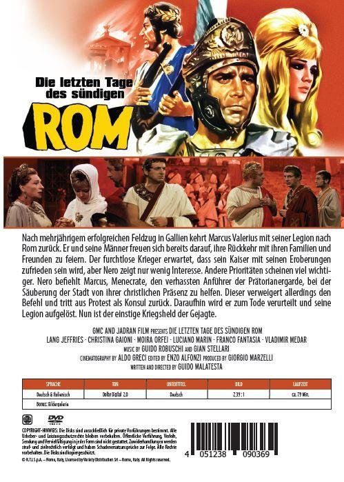 Produktbild: Die letzten Tage des s&uuml;ndigen Rom