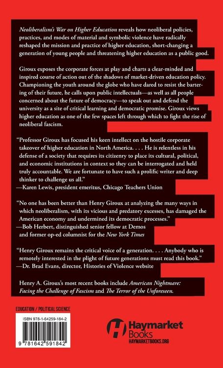 Produktbild: Neoliberalism's War on Higher Education