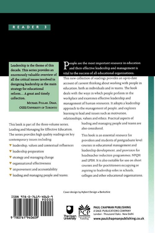 Produktbild: Leading People and Teams in Education
