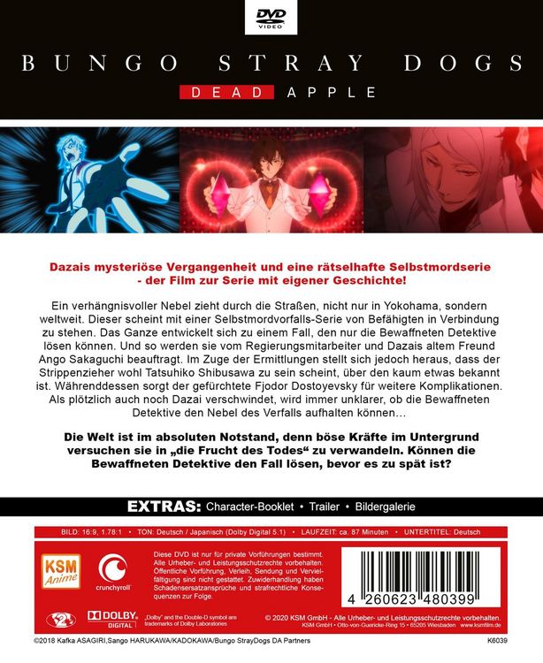 Produktbild: Bungo Stray Dogs - Dead Apple - The Movie