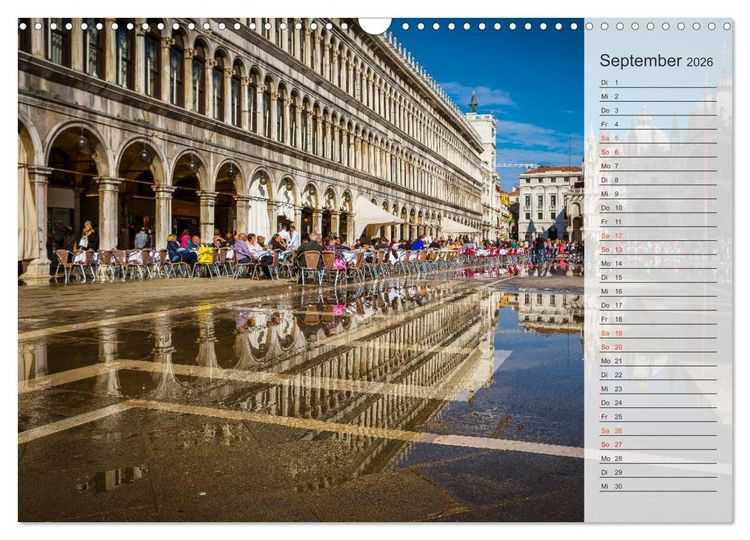 Produktbild: Wundervolles Venedig (Wandkalender 2026 DIN A3 quer), CALVENDO Monatskalender