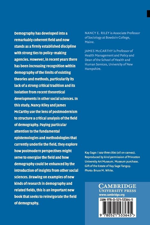 Produktbild: Demography in the Age of the Postmodern