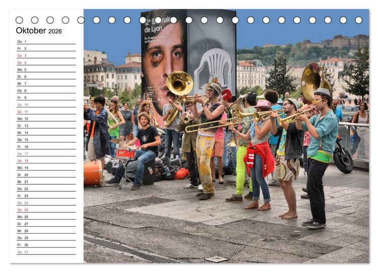 Produktbild: Frankreichs gro&szlig;e St&auml;dte - Lyon (Tischkalender 2026 DIN A5 quer), CALVENDO Monatskalender