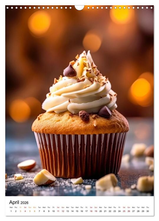 Produktbild: Yummy Cupcakes (Wall Calendar 2026 DIN A3 portrait), CALVENDO 12 Month Wall Calendar