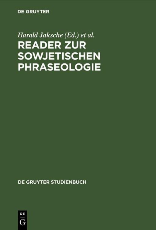 Produktbild: Reader zur sowjetischen Phraseologie