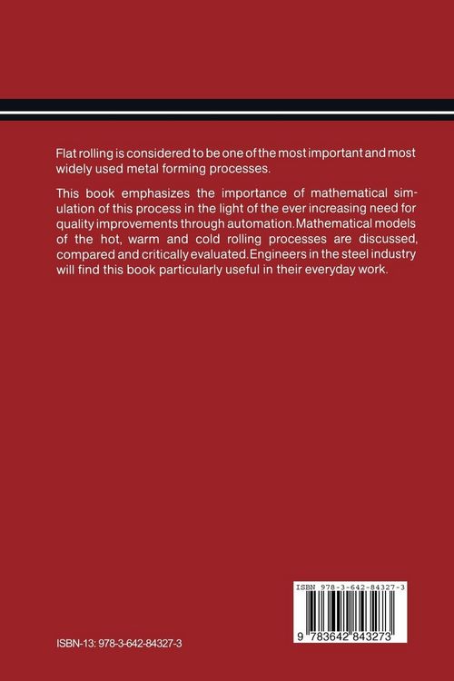 Produktbild: Thermal-Mechanical Modelling of the Flat Rolling Process