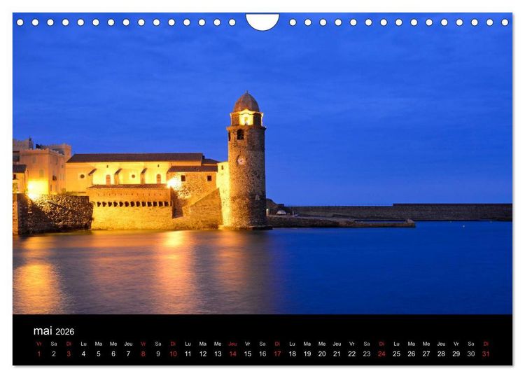 Produktbild: Le port de Collioure (Calendrier mural 2026 DIN A4 vertical), CALVENDO calendrier mensuel