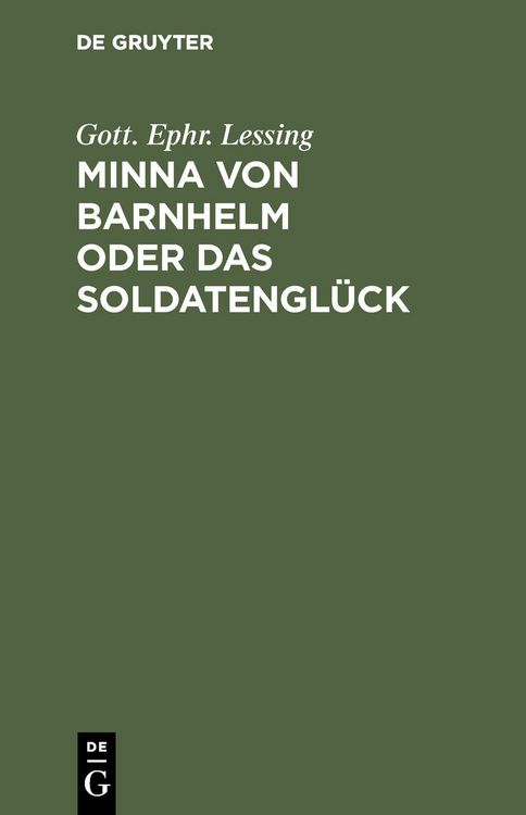 Produktbild: Minna von Barnhelm oder das Soldatengl&uuml;ck
