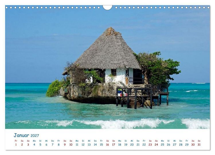 Produktbild: Traumziele weltweit &ndash; Inselleben auf Sansibar (Wandkalender 2027 DIN A3 quer), CALVENDO Monatskalender