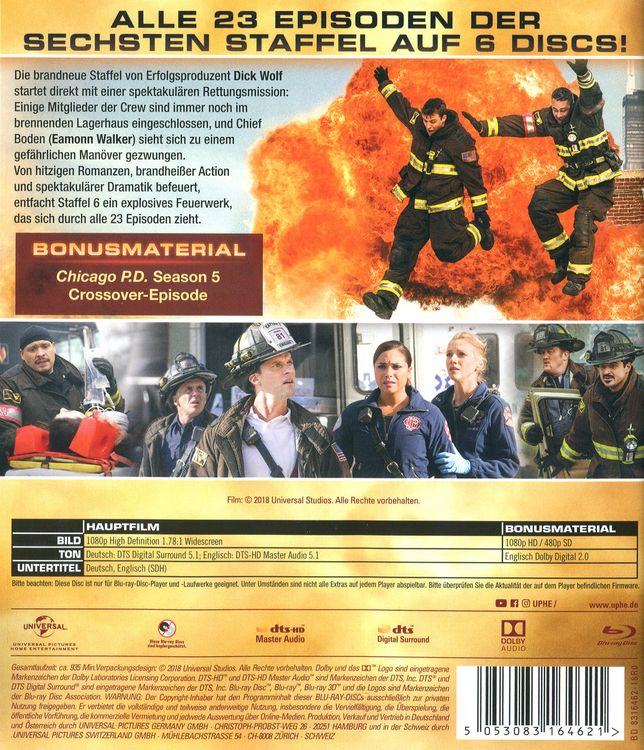 Produktbild: Chicago Fire - Staffel 6 [6 BRs]