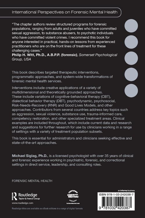 Produktbild: Innovative Treatment Approaches in Forensic and Correctional Settings