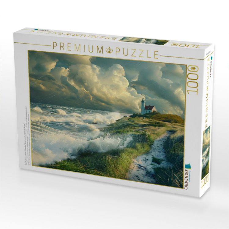 Produktbild: CALVENDO Puzzle Ein Motiv aus dem Kalender "Sturmwarnung an der K&uuml;ste" | 1000 Teile Lege-Gr&ouml;&szlig;e 64x48cm Foto-Puzzle f&uuml;r gl&uuml;ckliche Stunden