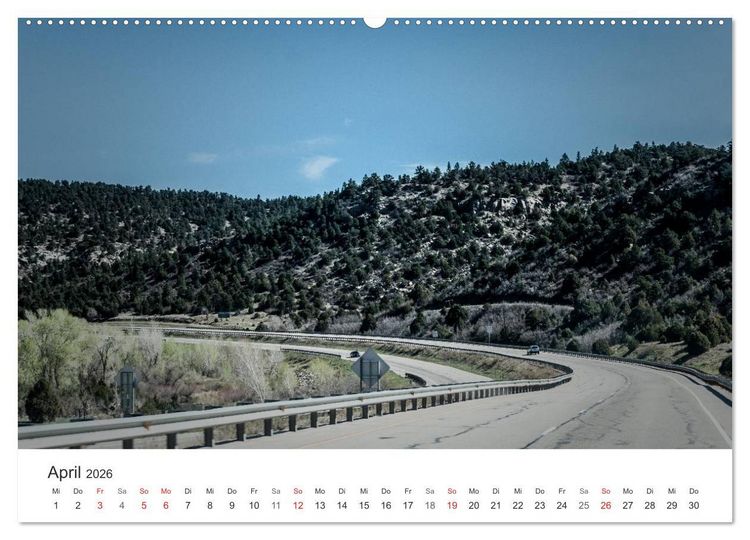 Produktbild: USA Roads (Wandkalender 2026 DIN A2 quer), CALVENDO Monatskalender