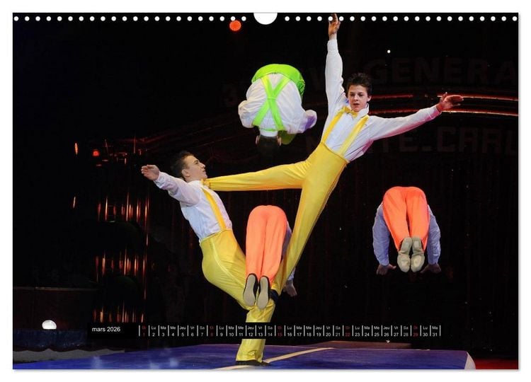 Produktbild: Les cadets du cirque &agrave; Monaco (Calendrier mural 2026 DIN A3 vertical), CALVENDO calendrier mensuel