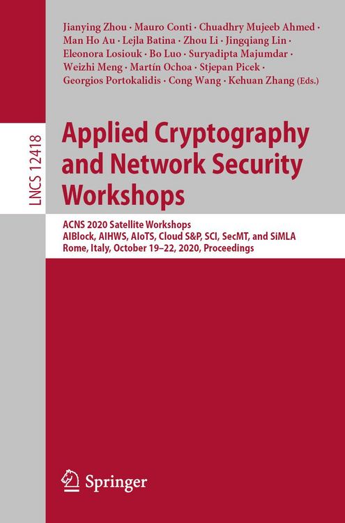 Produktbild: Applied Cryptography and Network Security Workshops
