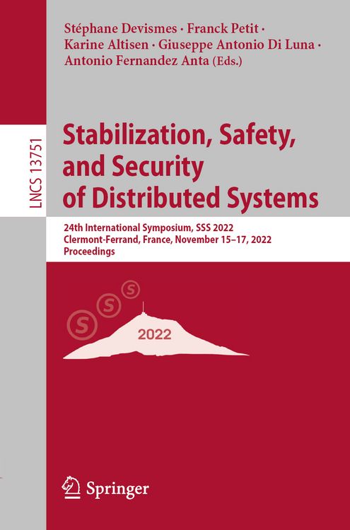 Produktbild: Stabilization, Safety, and Security of Distributed Systems