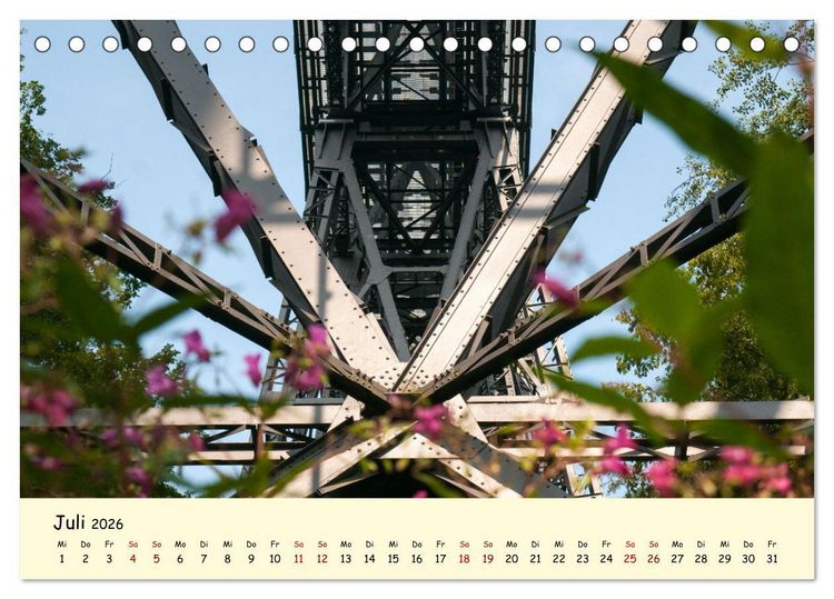 Produktbild: M&uuml;ngstener Br&uuml;cke - Landschaft rund um Solingen (Tischkalender 2026 DIN A5 quer), CALVENDO Monatskalender
