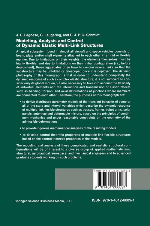 Produktbild: Modeling, Analysis and Control of Dynamic Elastic Multi-Link Structures