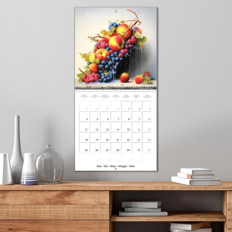 Produktbild: Splash fruit&eacute; (Calendrier mural carr&eacute; 2026 30x30 cm) Calendrier double avec une page pour vos prises de notes