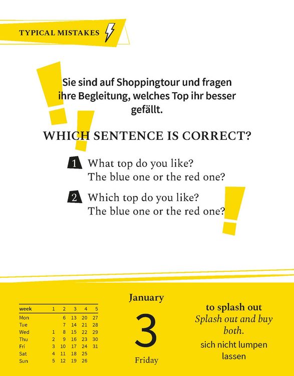 Produktbild: Langenscheidt Sprachkalender Englisch A Quiz a Day 2025