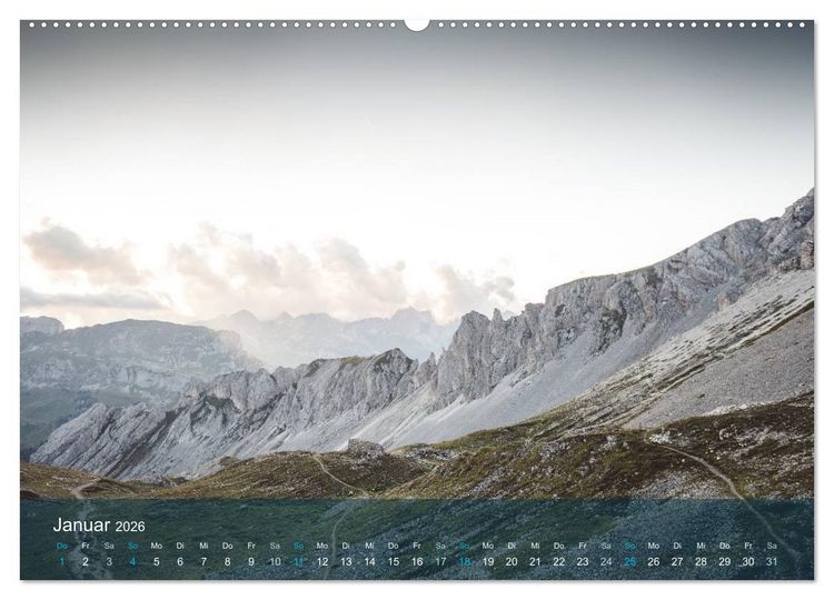 Produktbild: die dolomiten (Wandkalender 2026 DIN A2 quer), CALVENDO Monatskalender