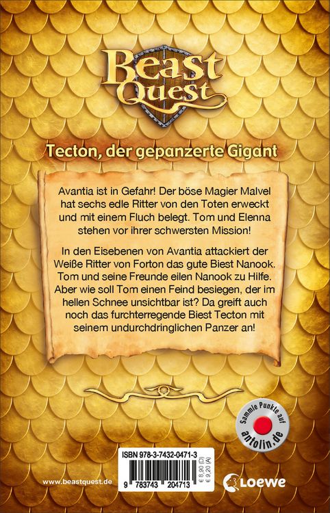 Produktbild: Beast Quest (Band 59) - Tecton, der gepanzerte Gigant