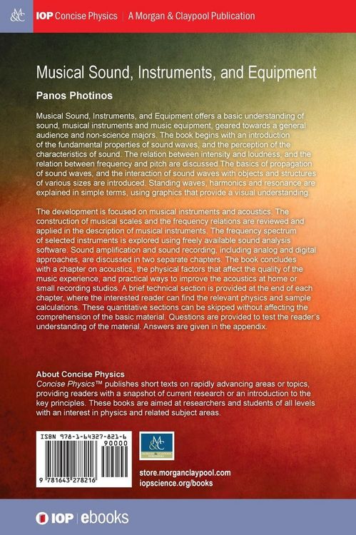 Produktbild: Musical Sound, Instruments, and Equipment