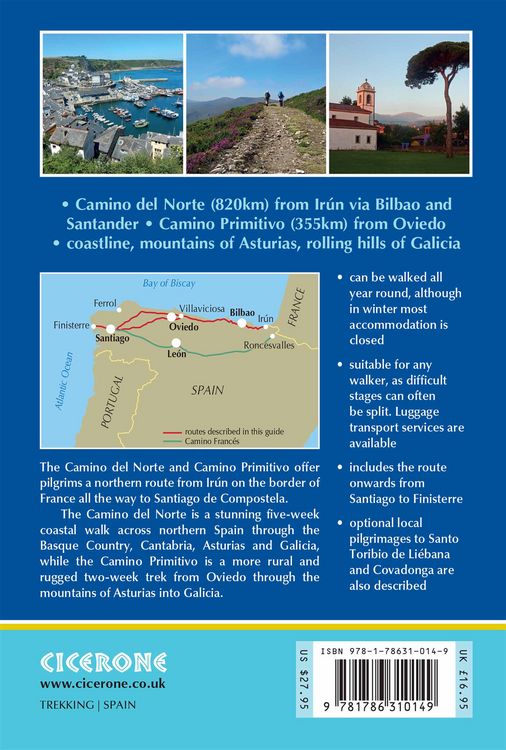 Produktbild: The Camino del Norte and Camino Primitivo