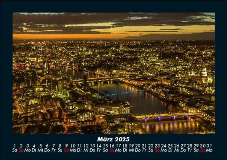 Produktbild: London 2025 Fotokalender DIN A5