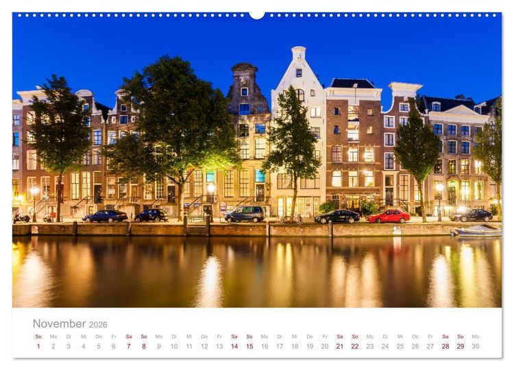 Produktbild: AMSTERDAM Impressionen (Wandkalender 2026 DIN A2 quer), CALVENDO Monatskalender