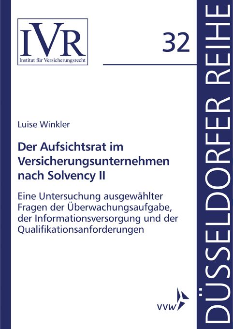 Produktbild: Der Aufsichtsrat im Versicherungsunternehmen nach Solvency II