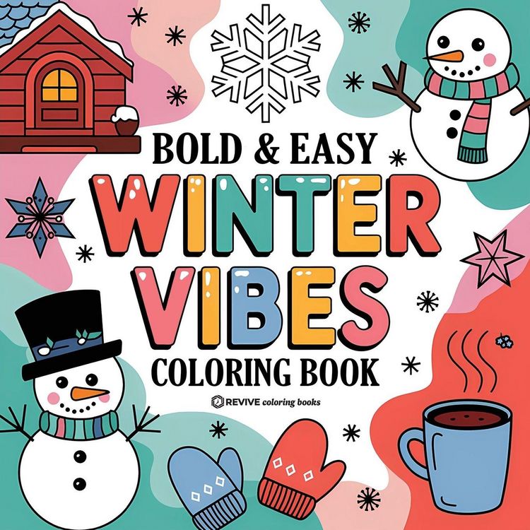 Produktbild: Bold & Easy Winter Vibes Coloring Book