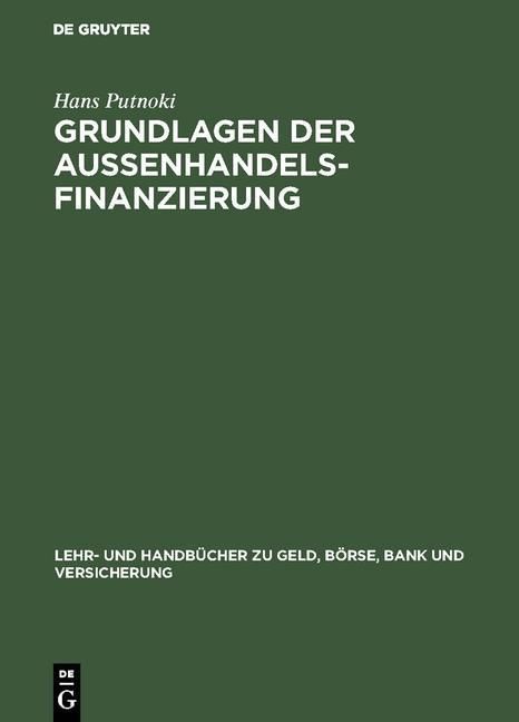 Produktbild: Grundlagen der Au&szlig;enhandelsfinanzierung