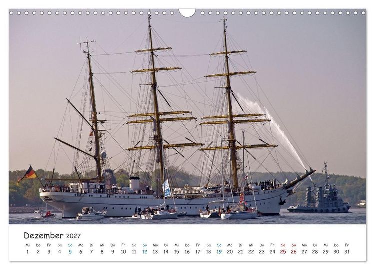 Produktbild: Mit Segel, Rah und Gaffel (Wandkalender 2027 DIN A3 quer), CALVENDO Monatskalender