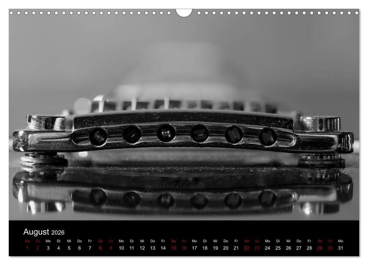 Produktbild: Regelwerke - Details alter E-Gitarren (Wandkalender 2026 DIN A3 quer), CALVENDO Monatskalender