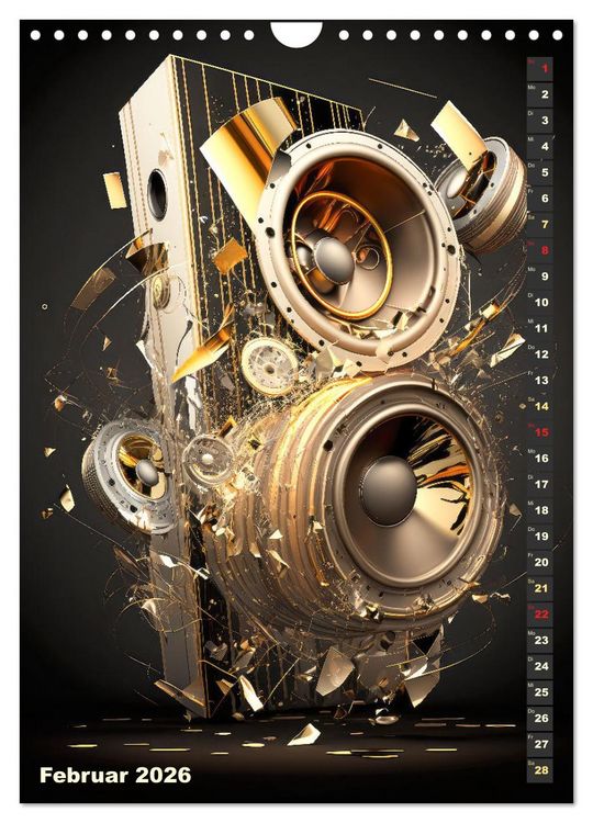 Produktbild: LAUT STARK EXPLOSIV (Wandkalender 2026 DIN A4 hoch), CALVENDO Monatskalender
