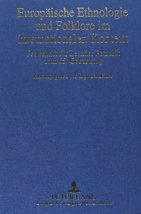 Produktbild: Europ&auml;ische Ethnologie und Folklore im internationalen Kontext