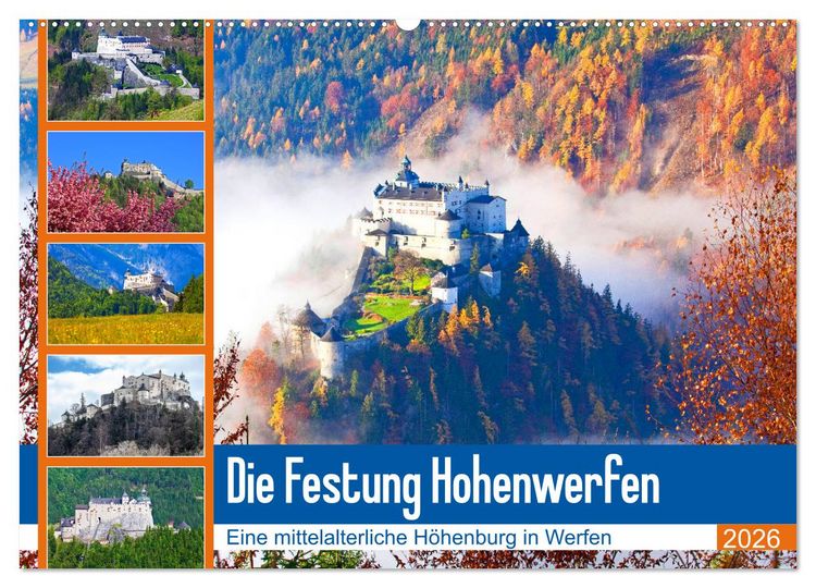 Produktbild: Die Festung Hohenwerfen (Wandkalender 2026 DIN A2 quer), CALVENDO Monatskalender