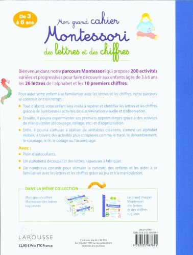 Produktbild: Mon grand cahier Montessori des lettres et des chiffres