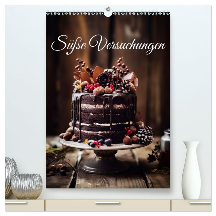 Produktbild: S&uuml;&szlig;e Versuchungen (hochwertiger Premium Wandkalender 2026 DIN A2 hoch), Kunstdruck in Hochglanz