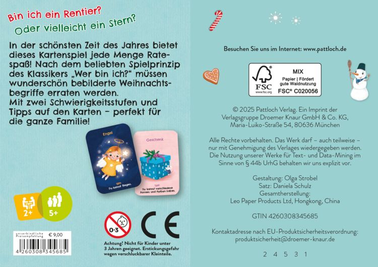 Produktbild: Rentier, Tanne, Weihnachtsmann