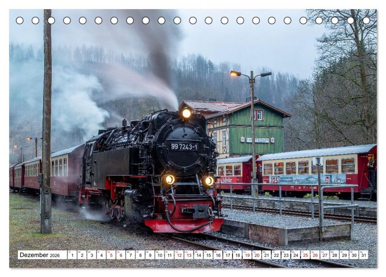 Produktbild: Selketalbahn im Harz (Tischkalender 2026 DIN A5 quer), CALVENDO Monatskalender