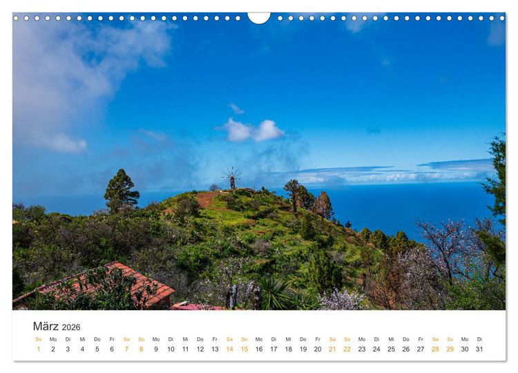Produktbild: La Palma - Isla Bonita - Landschaften der Kanarischen Insel (Wandkalender 2026 DIN A3 quer), CALVENDO Monatskalender