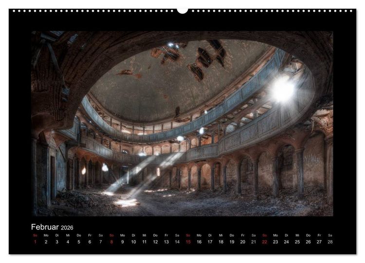 Produktbild: Lost Places - vergessene orte vergessener glanz (Wandkalender 2026 DIN A2 quer), CALVENDO Monatskalender
