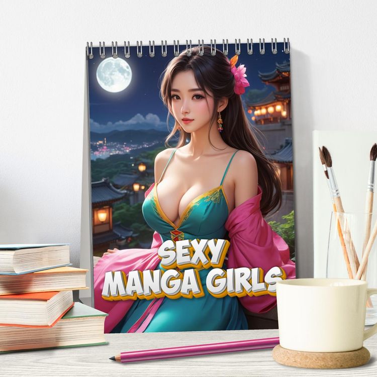 Produktbild: Sexy Manga Girls (Tischkalender 2026 DIN A5 hoch), CALVENDO Monatskalender