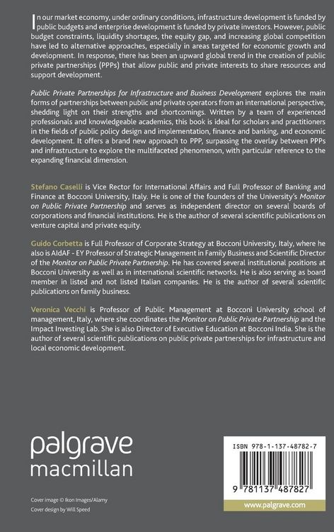 Produktbild: Public Private Partnerships for Infrastructure and Business Development