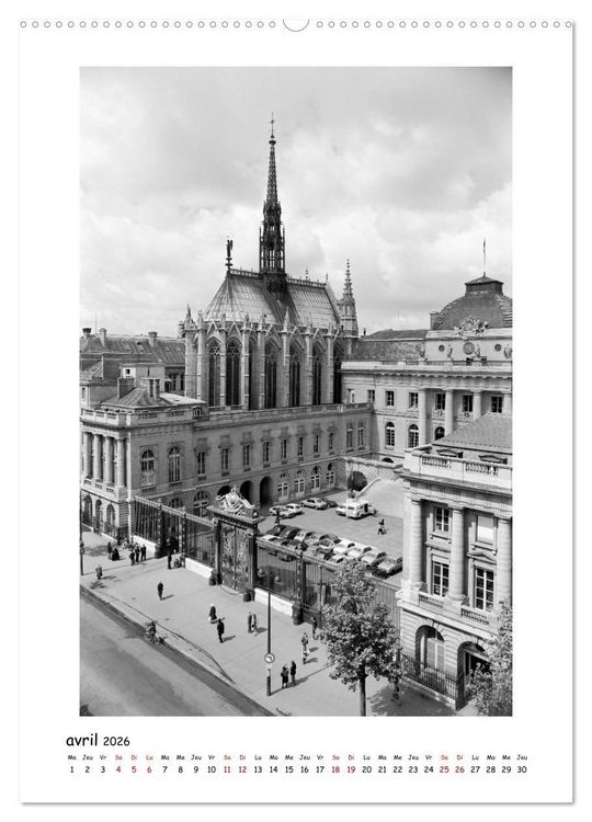 Produktbild: Visage de Paris, ann&eacute;es 1970 (Calendrier mural 2026 DIN A2 horizontal), CALVENDO calendrier mensuel