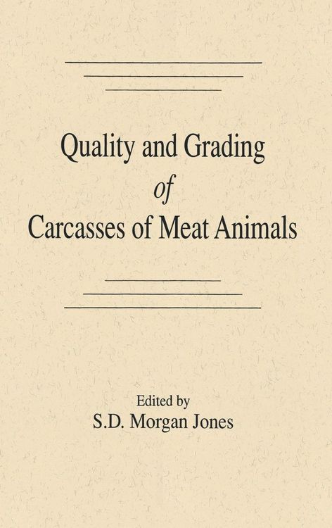 Produktbild: Quality and Grading of Carcasses of Meat Animals