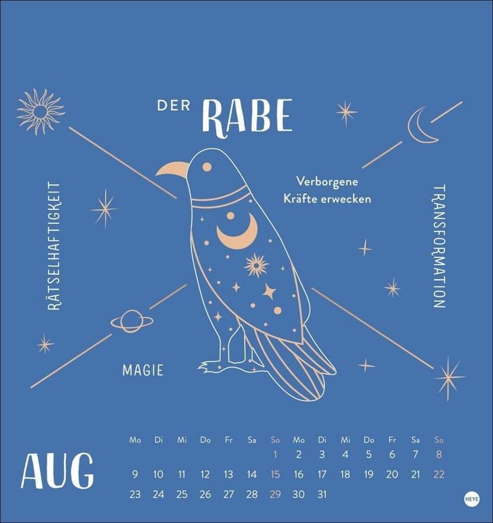 Produktbild: Krafttiere Postkartenkalender 2027