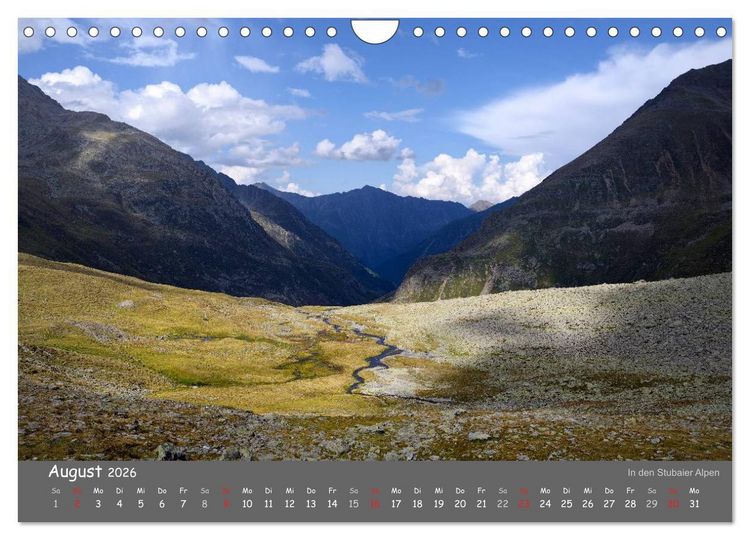 Produktbild: Traumhafte Bergwelt Kalender (Wandkalender 2026 DIN A4 quer), CALVENDO Monatskalender